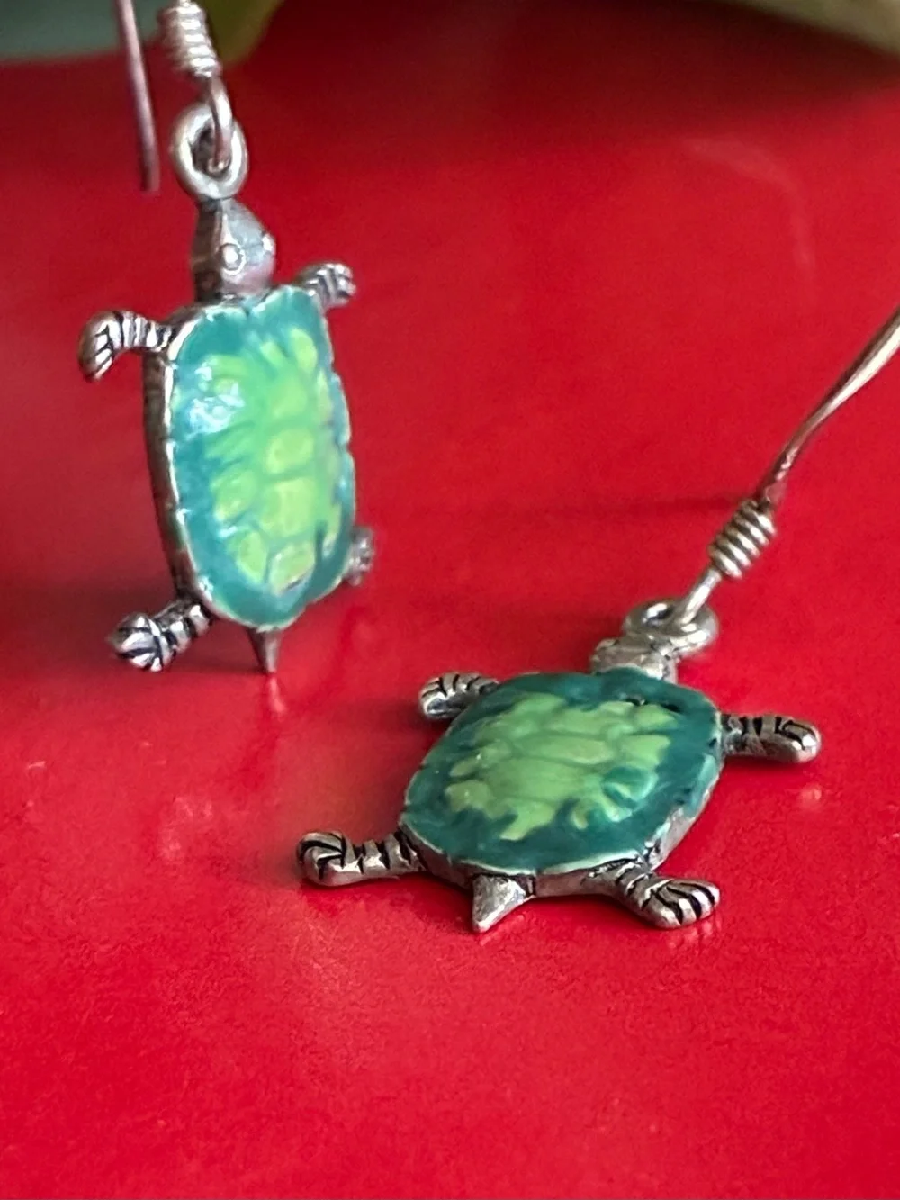 925 Sterling Silver cute turtle